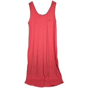 Cozy Co by Cozy Casual Tank Maxi Dress Heathered Red L